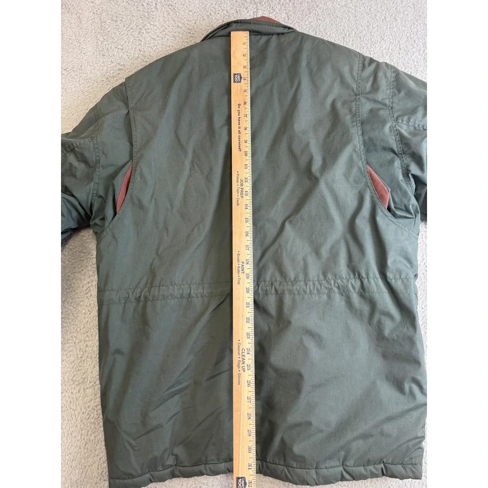 William Barry Jacket Mens‎ Medium Green Quilted Lined Field Hunting Zip Snap